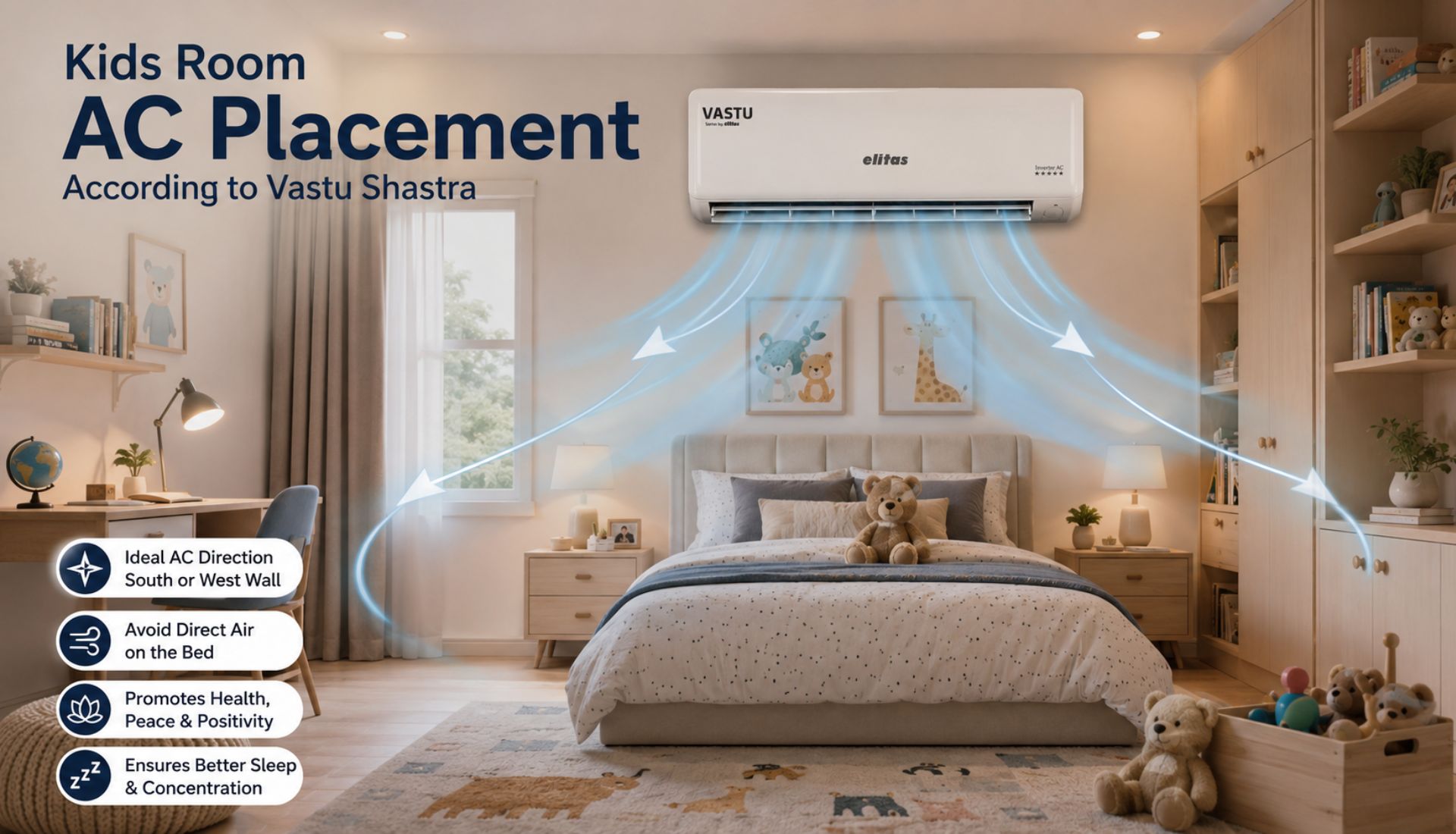 Kids Room AC Placement According to Vastu Shastra