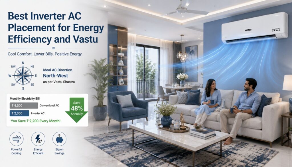 Best Inverter AC Placement for Energy Efficiency and Vastu