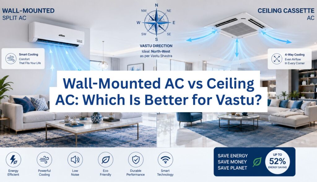 Wall-Mounted AC vs Ceiling AC: Which Is Better for Vastu?
