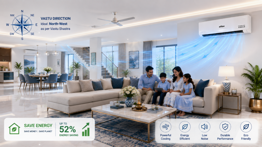 Ideal AC Position for Open Hall Living Spaces